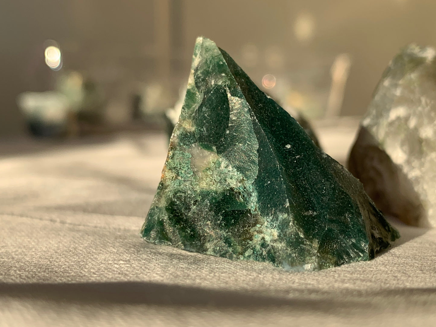 moss agate chunk