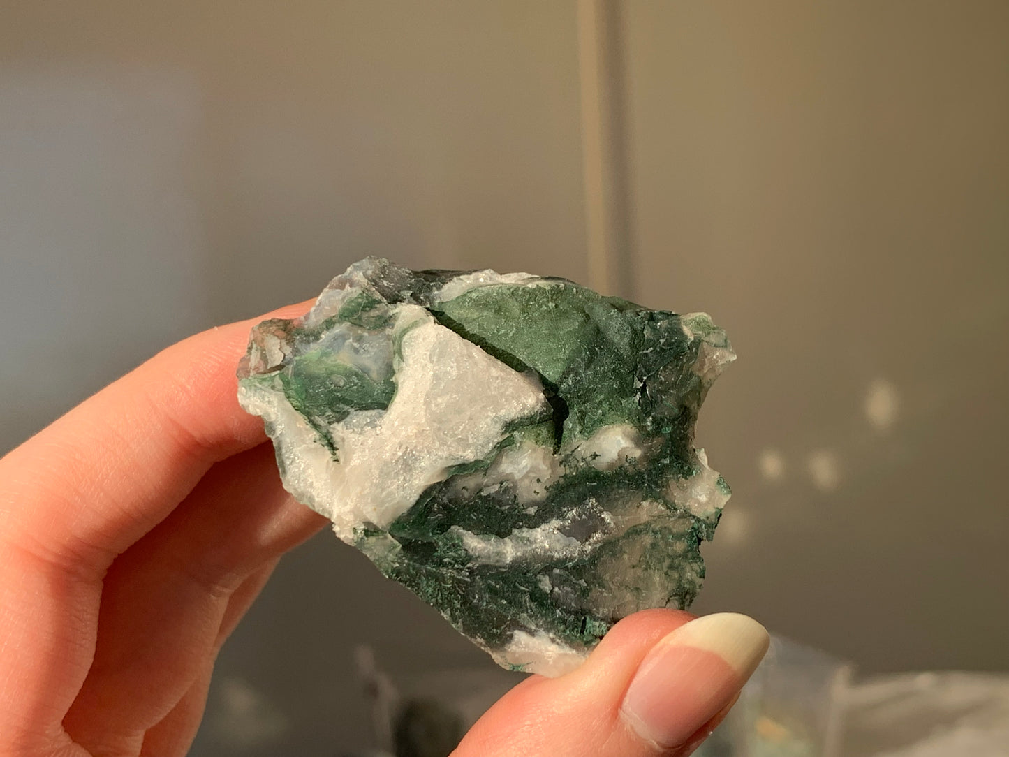 moss agate chunk