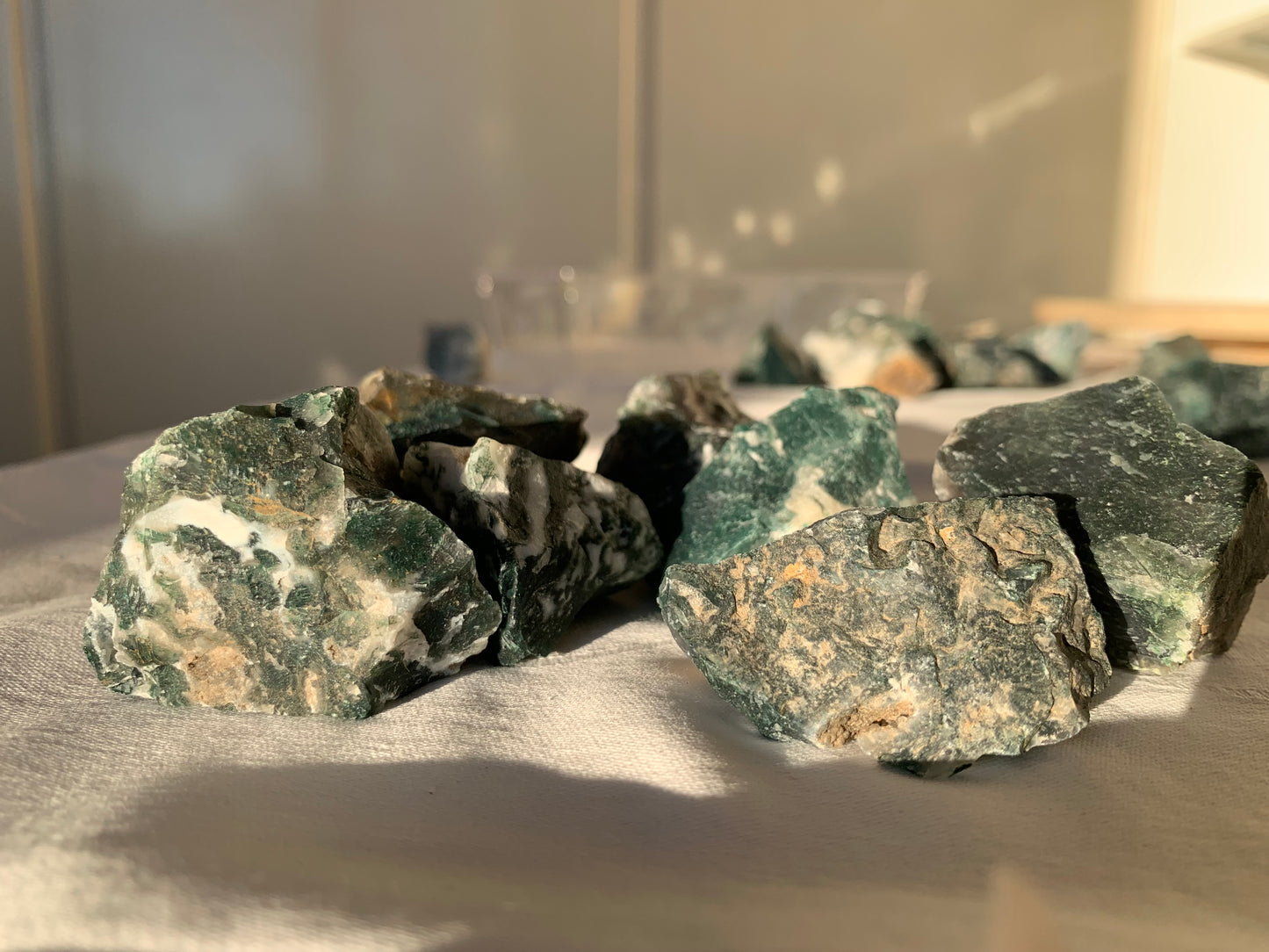 moss agate chunk