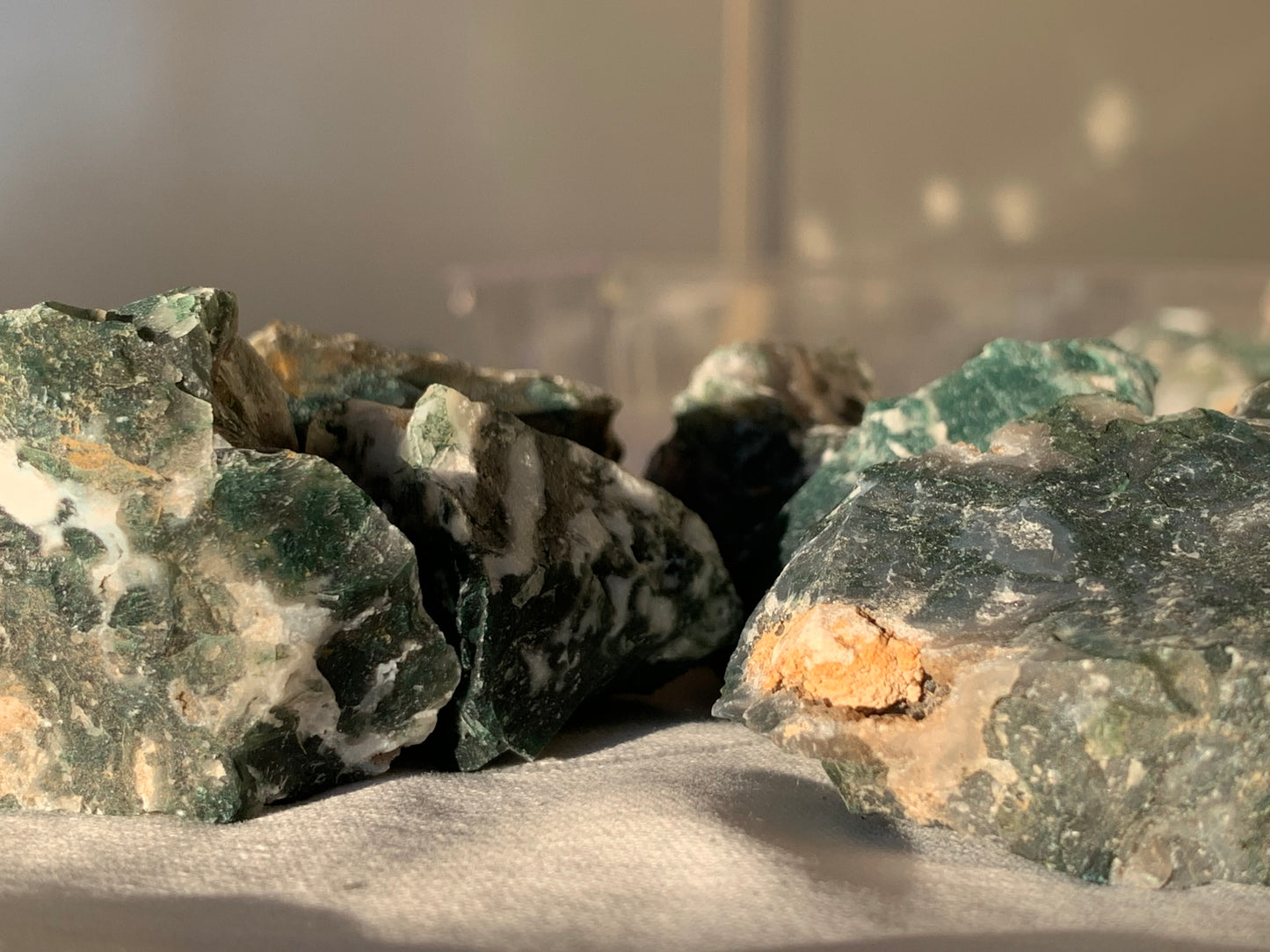 moss agate chunk