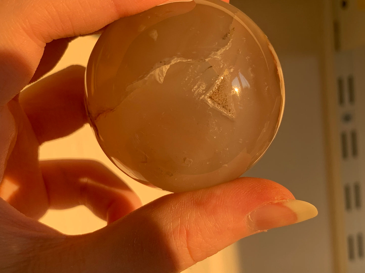 b - flower agate sphere