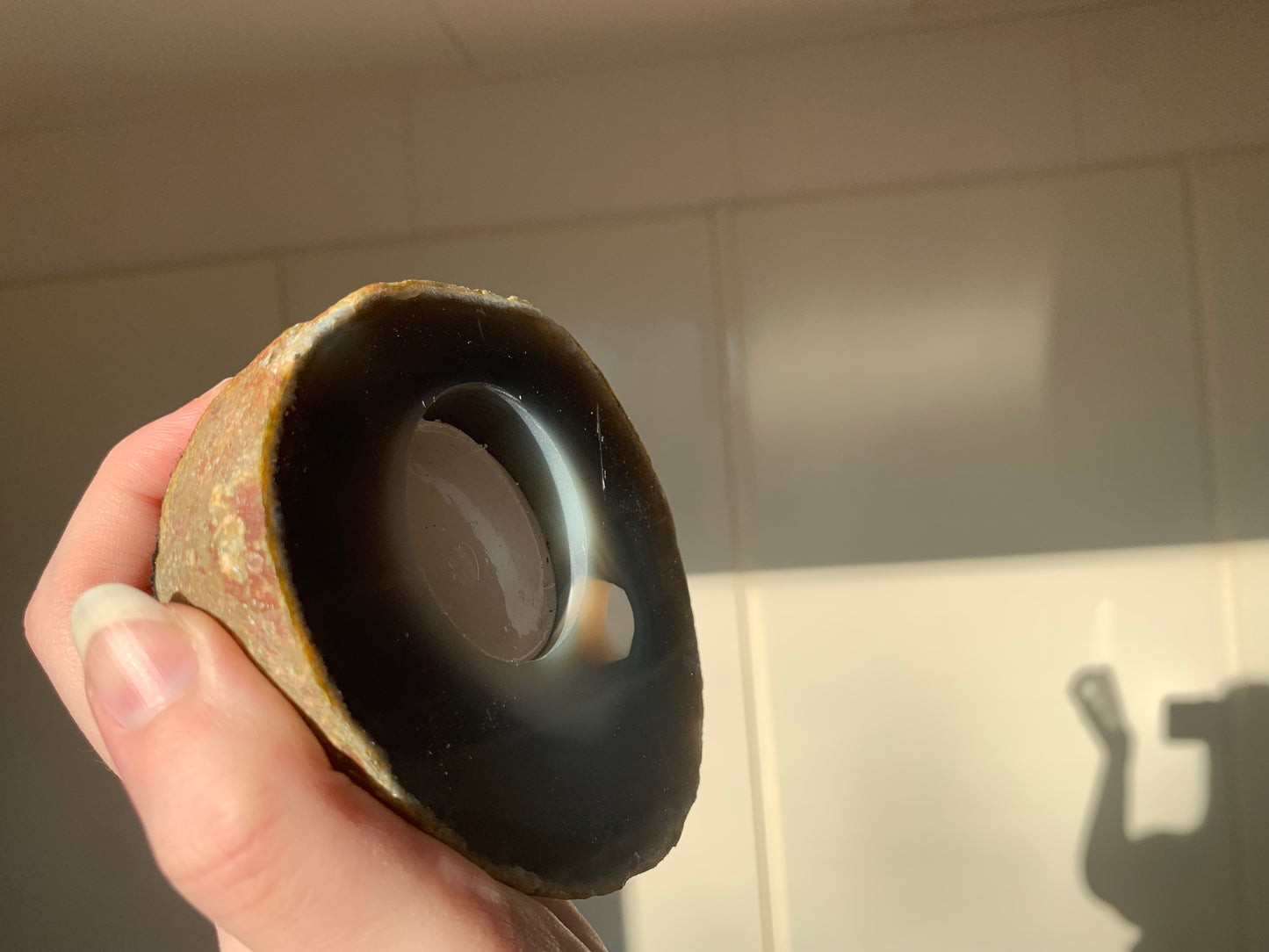 b - agate candle holder
