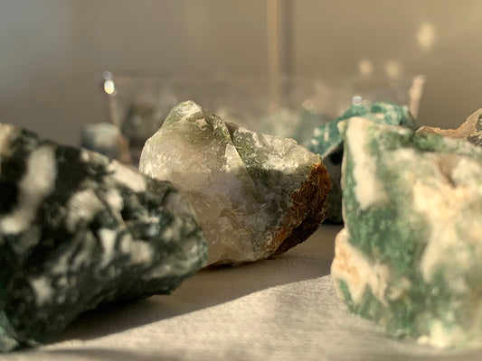 moss agate chunk
