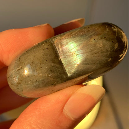 labradorite puffy heart