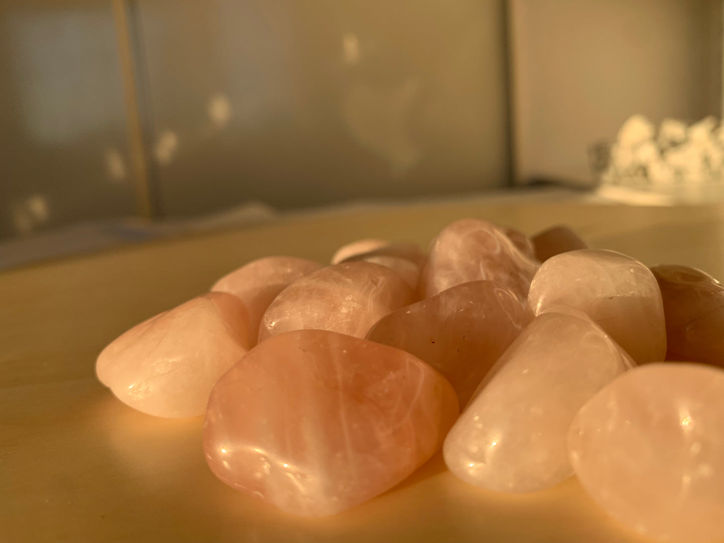 rose quartz tumble