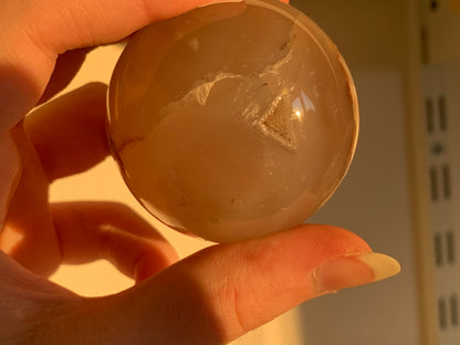 b - flower agate sphere