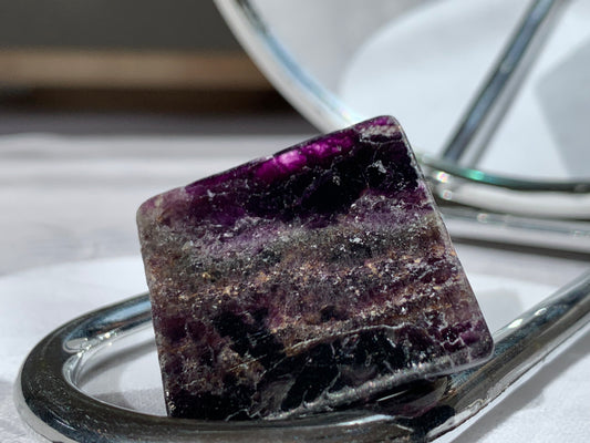 b - rainbow fluorite pyramid